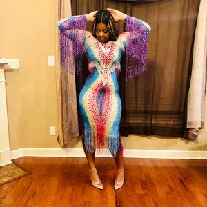 Multicolor size large dress